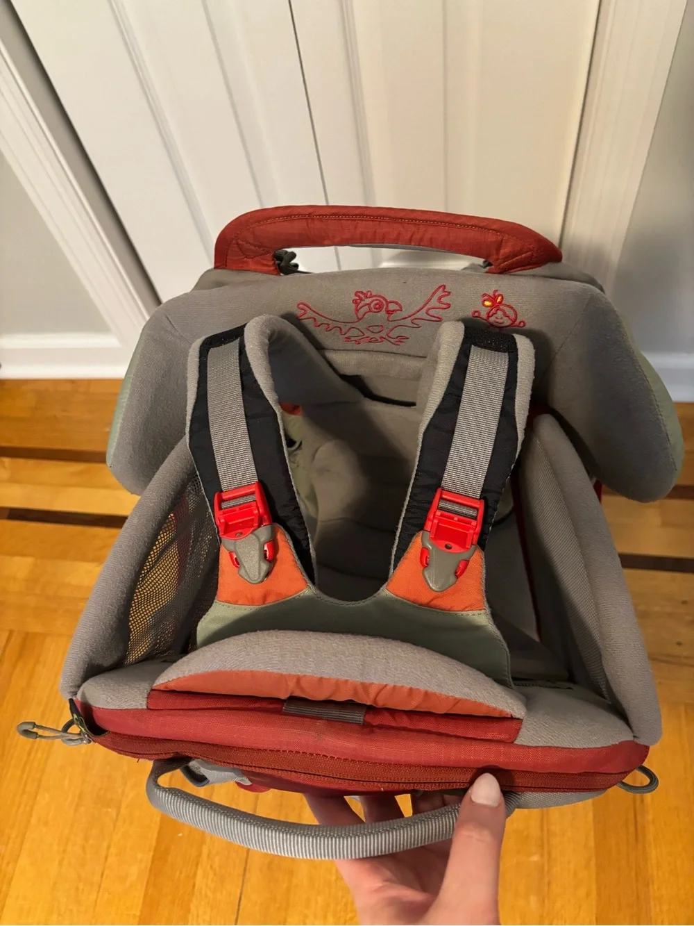 OSPREY Poco Plus Child Carrier Pack - Red and Gray